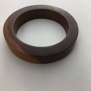 Beautiful Vintage Wood Bangle Bracelet